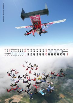 Kalendarz spadochronowy 2010 - styczeń