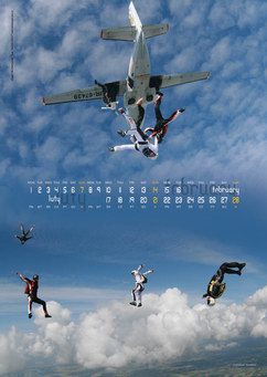 Kalendarz spadochronowy 2010 - luty