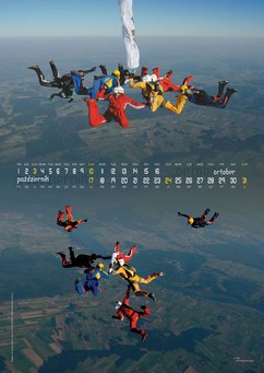 Kalendarz spadochronowy 2010 - październik